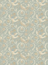GP & J Baker Papier peint Royal Court - Old Blue
