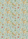 GP & J Baker Papier peint Royal Court - Aqua