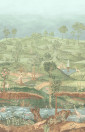 GP & J Baker Papier peint Royal Park - Royal Green