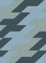 Arte Carta da parati String - Smoky Blue