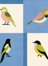 Coordonné Papier peint Like a Bird - Blue