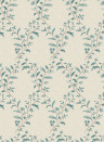 Nina Campbell Tapete Hollingbourne Trellis - Teal