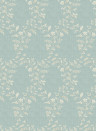 Nina Campbell Tapete Hollingbourne Trellis - Aqua