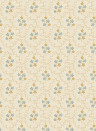 GP & J Baker Tapete Posy - Ochre/ Blue