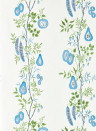 Scion Papier peint On The Vine - Cornflower/ Kelly Green