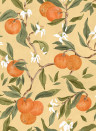 Coordonné Papier peint Naranjos - Ocre