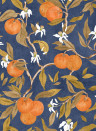 Coordonné Papier peint Naranjos - Ultramar