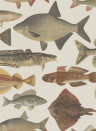 Sandberg Mural Scandinavian Fishes - Beige