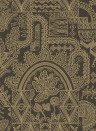 Arte Papier peint Joie - Black/ Gold