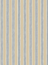 Josephine Munsey Carta da parati Kemble Stripe - Chute Blue/ Shell/ Cliffwell Stone