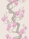Cole & Son Tapete Magnolia Tree - Parchment and Soft Fuchsia