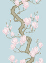 Cole & Son Tapete Magnolia Tree - Sky Blue and Blush