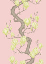 Cole & Son Tapete Magnolia Tree - Rose Pink and Soft Lemon