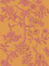 Cole & Son Tapete Paradise Tree - Emerald and Petal Pink