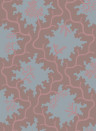 Cole & Son Tapete Moss Trellis - Steel and Rose