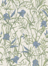 Cole & Son Tapete Iris - Iris Blue on Stone