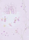 Fairy Castle - Kindertapete von Sanderson - Pink