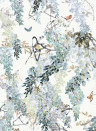 Sanderson Wallpaper Wisteria Falls - Aqua