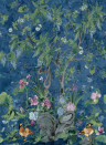 Thibaut Wandbild Wild Wisteria - Navy