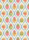 Osborne & Little Wallpaper Mysore - Ivory/ Multi