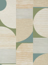 Thibaut Carta da parati Saturn - Metallic Gold and Moss
