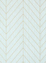 Thibaut Carta da parati Land Bridge - Robin's Egg and Metallic Gold