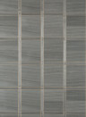 Thibaut Wallpaper Wood Panel - Charcoal and Metallic Gold