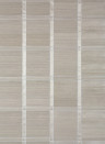 Thibaut Wallpaper Wood Panel - Taupe and Metallic Silver