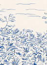 Tres Tintas Carta da parati panoramica Floral Cave - Blue
