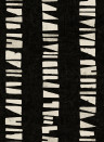 Tres Tintas Papier peint Linear Footprints - Black