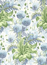 Anna French Tapete Dahlia - Sky on White