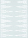 Anna French Tapete Ellery Stripe - White on Soft Blue