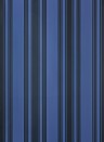 Tapete Tented Stripe von Farrow & Ball - Pitch Blue/ Off-Bla