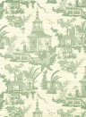 Thibaut Wallpaper Empress Court - Green