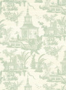 Thibaut Wallpaper Empress Court - Mist
