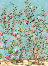 Thibaut Wandbild Jardin Bloom - Turquoise