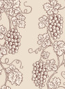 Sandberg Wallpaper Carla - Burgundy