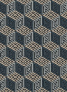 Sandberg Mural Chiara - Dark Blue