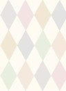 Cole & Son Papier peint Punchinello - Soft Pink
