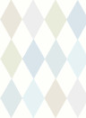 Cole & Son Papier peint Punchinello - Soft Blue
