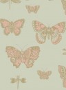 Tapete Butterflies & Dragonflies von Cole & Son - Pink/ Oliv