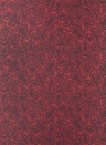 Farrow & Ball Wallpaper Feuille Eating Room Red/ Brinjal