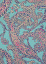 Tapete Patara von Osborne & Little - Jade/ Sapphire/ Fuchsia