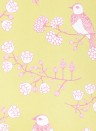 Tapete Sugar Tree von Majvillan - Soft Yellowgreen/ Pink