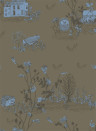 Sian Zeng Papier peint Woodlands - Khaki/ Blue