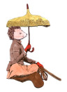Magnet Hedgehog Rider von Sian Zeng - Colorful
