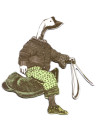 Magnet Goose Rider von Sian Zeng - Green