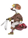Magnet Goose Rider with Hat von Sian Zeng