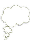 Sian Zeng Magnet Thought & Speech Bubbles Thought Bubble Green Left