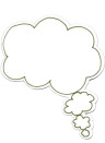 Sian Zeng Magnet Thought & Speech Bubbles Thought Bubble Green Right